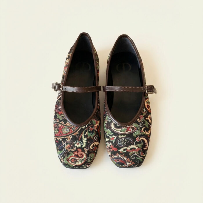 کفش زنانه پارچه ترمه --- Termeh Fabric Shoes