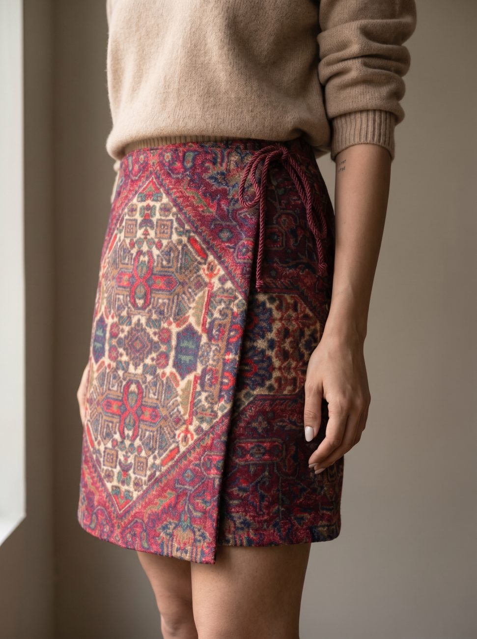 ست دامن طرح فرش — Carpet Wrap Skirt Look