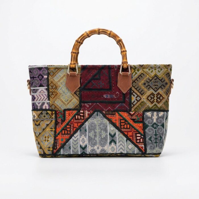 کیف دستی کیلیم چهل‌تکه تیس — Kilim Patchwork Tote